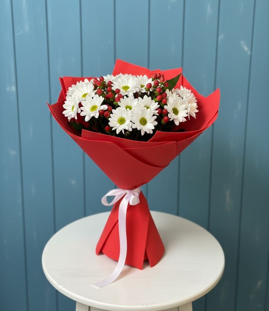 Букет цветов из: Хризантемы в Сергокале