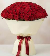 Букет 101 Красная роза Милано в Сергокале