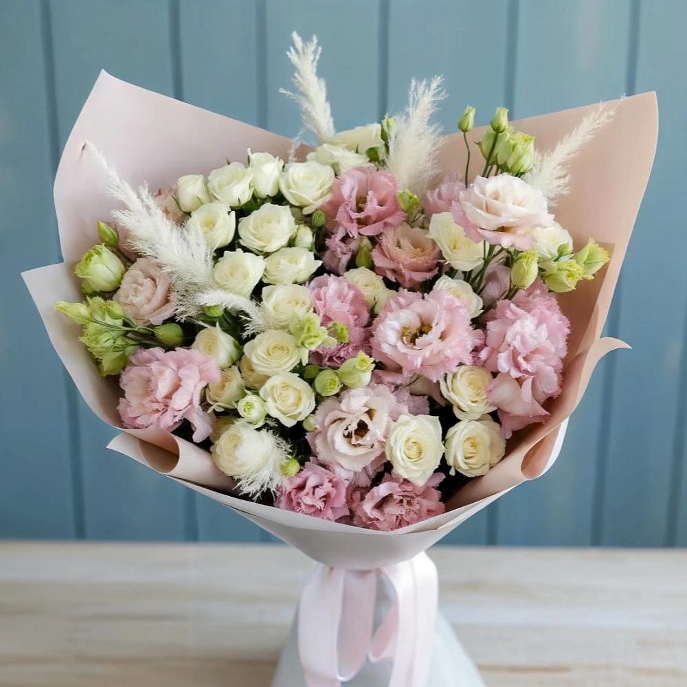 Букет цветов из: Альстромерии и Розы в Сергокале