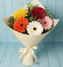 Букет цветов из:  Герберы #REPLACE_PRED# Сергокале