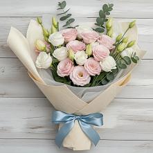 Букет цветов из:  Лизиантусы в Сергокале