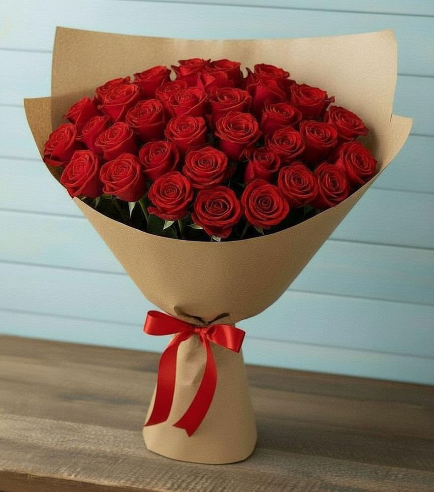 Букет Красные розы Милано в Сергокале