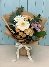 Букет цветов из:  Герберы и Хризантемы в Сергокале