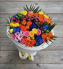 Букет цветов из:  Розы и Хризантемы #REPLACE_PRED# Сергокале