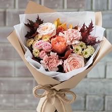 Букет цветов из:  Гвоздики, Хризантемы и Розы #REPLACE_PRED# Сергокале