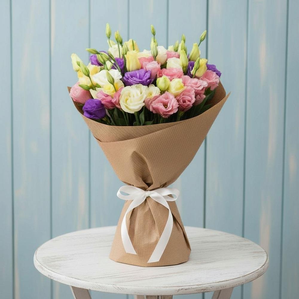 Букет цветов из: Лизиантусы в Сергокале