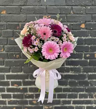 Букет цветов из:  Герберы и Хризантемы #REPLACE_PRED# Сергокале