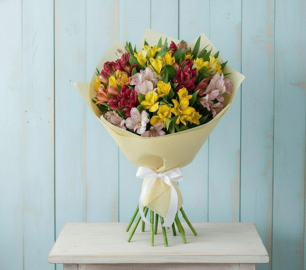 Букет цветов из: Альстромерии в Сергокале
