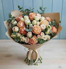 Букет цветов из:  Альстромерии и Розы в Сергокале