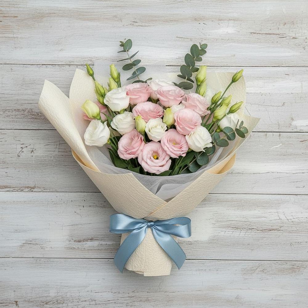 Букет цветов из: Лизиантусы в Сергокале